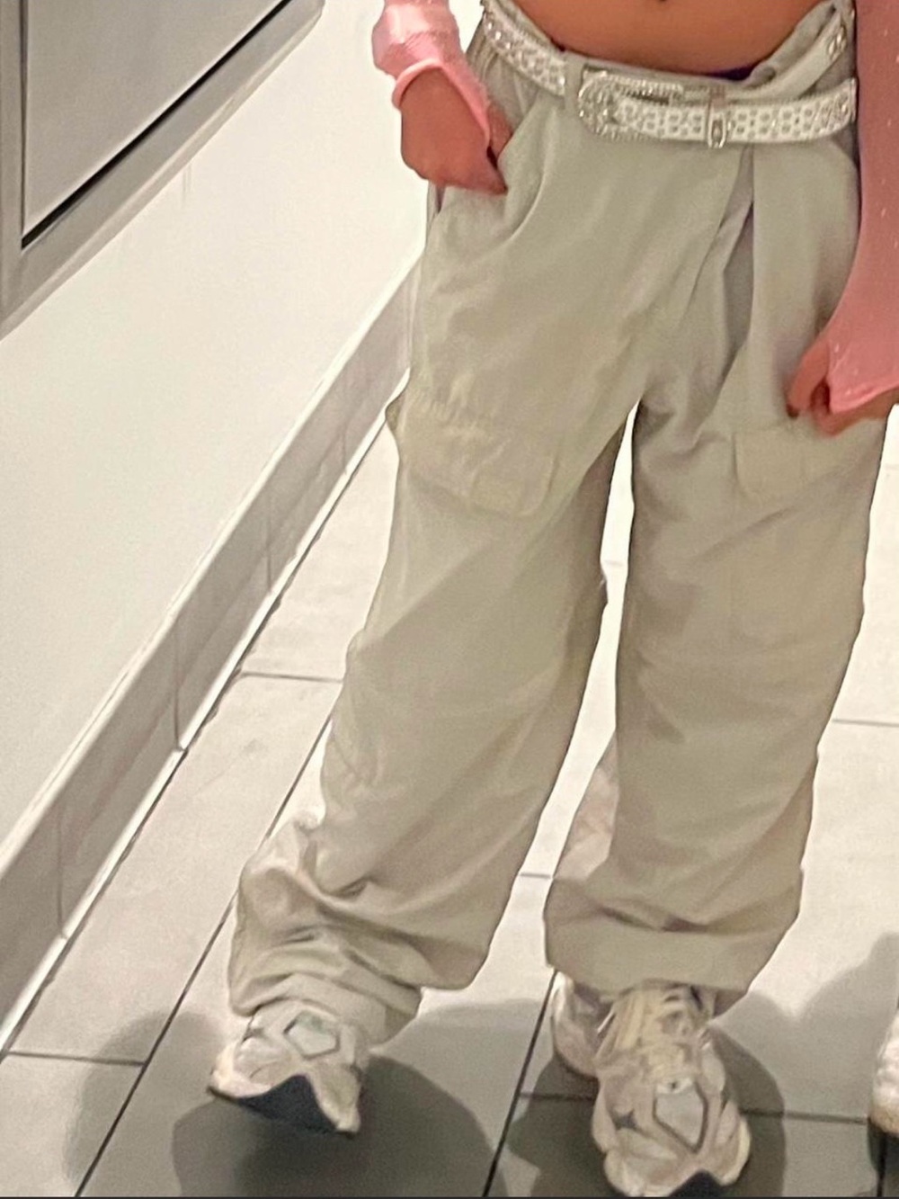 Cargo Pants in Light Beige - Casual Comfort